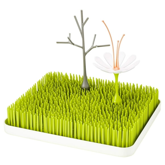 Estante para secar biberones de sobremesa Boon Lawn con accesorios