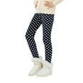 thumbnail image 5 of Esaierr 3Pcs Kids Girls Winter Leggings Print Fleece Thick Lined Warm Leggings 3-12Y Toddler Baby Fleece Lined Leggings, 5 of 5