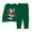 X#621Green1059, variant on CAIVO Child Christmas Kids Outfit Sets Cozy Holiday Santa Print Girls Festive Family Cartoon Long Sleeve O-Neck Shirts Tops Pants Soft Two Piece Outfit Sets 7-8 Years
