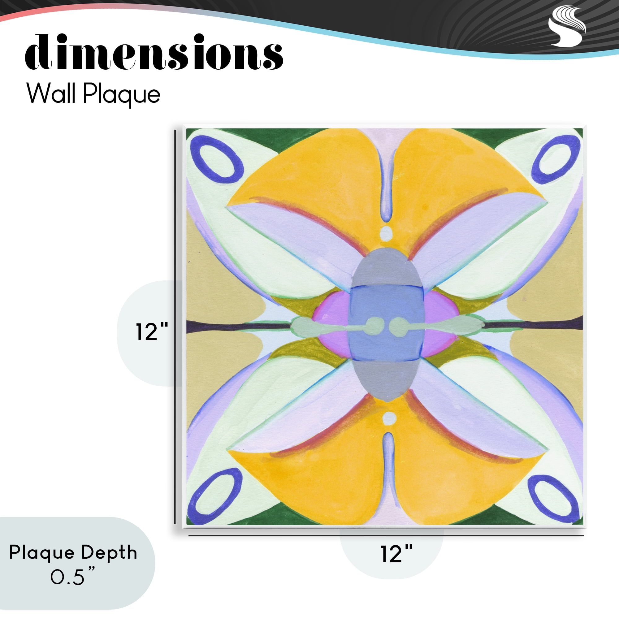 Stupell Industries Warm Revival Kaleidoscope Wall Plaque Art, design by Melissa Wang