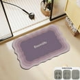 thumbnail image 4 of Tuvgenk Quick Dry Bath Mat Water Absorbing Non Slip Bathroom Rugs Purple Rectangular 2x2 Small Floor Rug for Tub, 4 of 6