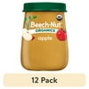 (12 pack) Beech-Nut Organics Stage 1 Organic Baby Food, Apple, 4 oz Jar