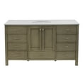 thumbnail image 5 of Horizon 60" Single Bathroom Vanity with Weathered Gray Cabinet and Quartz Top, 5 of 9