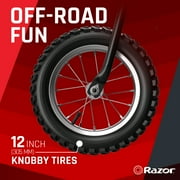 Razor Dirt Rocket MX125 Electric-Powered Dirt Bike - Black with Decal Included, for Child 5+