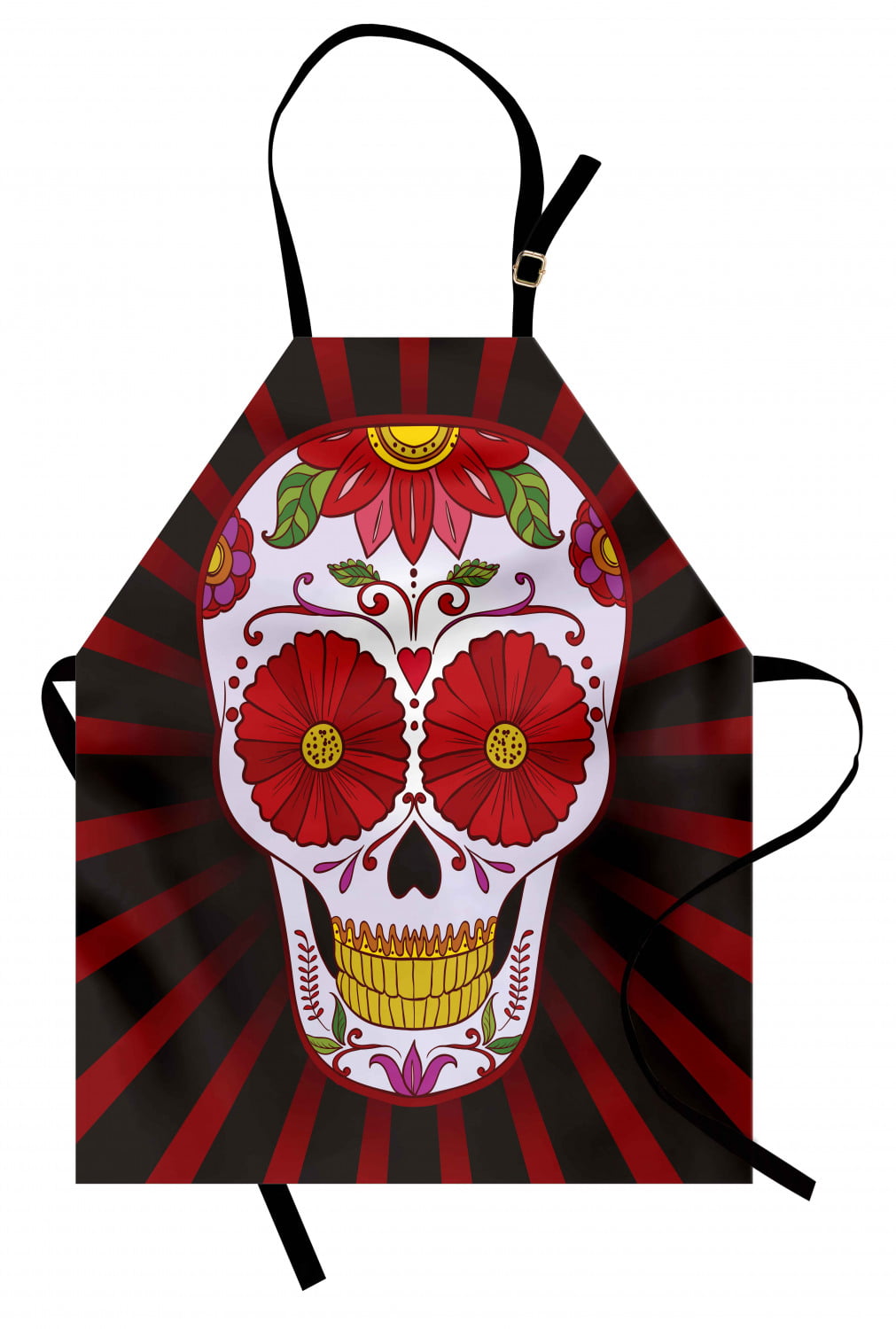 Kitchen Skull Head Printed Kitchen Home Baking Cooking Aprons 