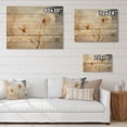 thumbnail image 4 of Designart "Pure Petals of Dandelions" Floral Print on Natural Pine Wood, 4 of 5