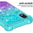 thumbnail image 4 of Samsung Galaxy A01 Core Case,Creativity Clear Gradient Quicksand Glitter Flowing Liquid Floating TPU Case Bling Diamond Sparkle Cover for Samsung Galaxy A01 Core JB Bluish Violet, 4 of 14