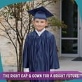 thumbnail image 6 of Endea Graduation Shiny Navy Blue Graduation Cap and Gown for Pre-school, 6 of 7