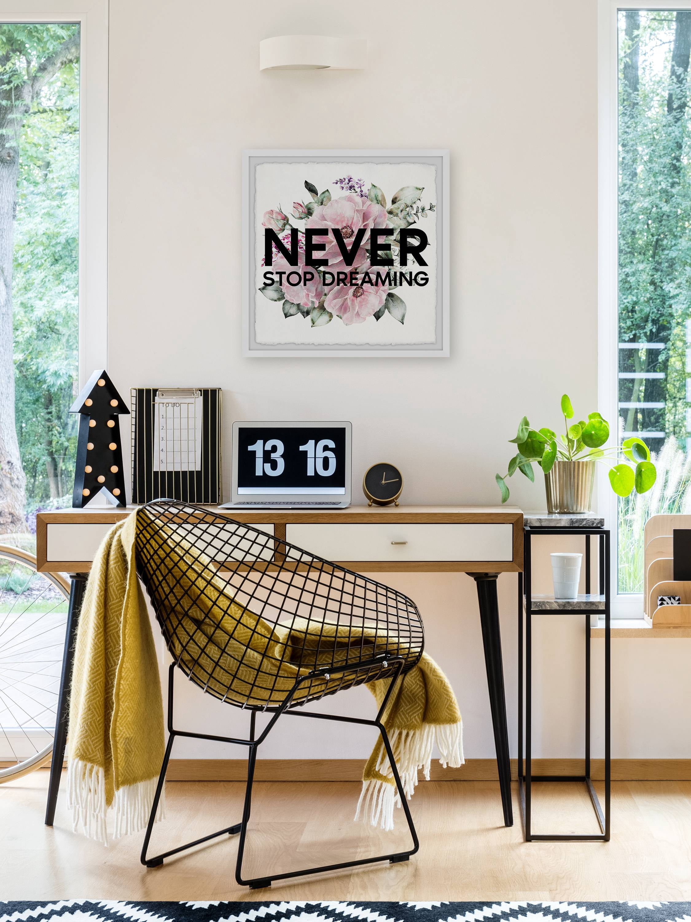 Marmont Hill Never Stop Dreaming Iii Framed Wall Art, 32.00" x 1.50"
