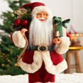 thumbnail image 4 of ​12 Inch Santa Claus Figurine - Premium Cloth Tabletop Decor for Office, Window Display, and Festive Home Scene Setting​​ red, 4 of 7