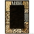 thumbnail image 2 of Allstar Black High Density Double Shot Drop-Stitch Carving Exotic Animal Skin and Nature. Safari Woven Area Rug 3' 9" x 5' 1"), 2 of 5