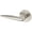 Lifetime Satin Nickel, variant on Baldwin 5166190LDM 5166 Left Handed Non-Turning One-Sided Dummy Door Lever - Black