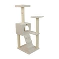 Armarkat A3902 Classic Cat Tree - 39-Inch Tall With Perch & House, Faux Fur Beige