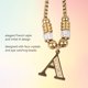 thumbnail image 3 of Pulsera Con Inicial De Letra, Pulsera Con Letra A, Acero Resistente De Color Dorado Para Fiesta, 3 of 7