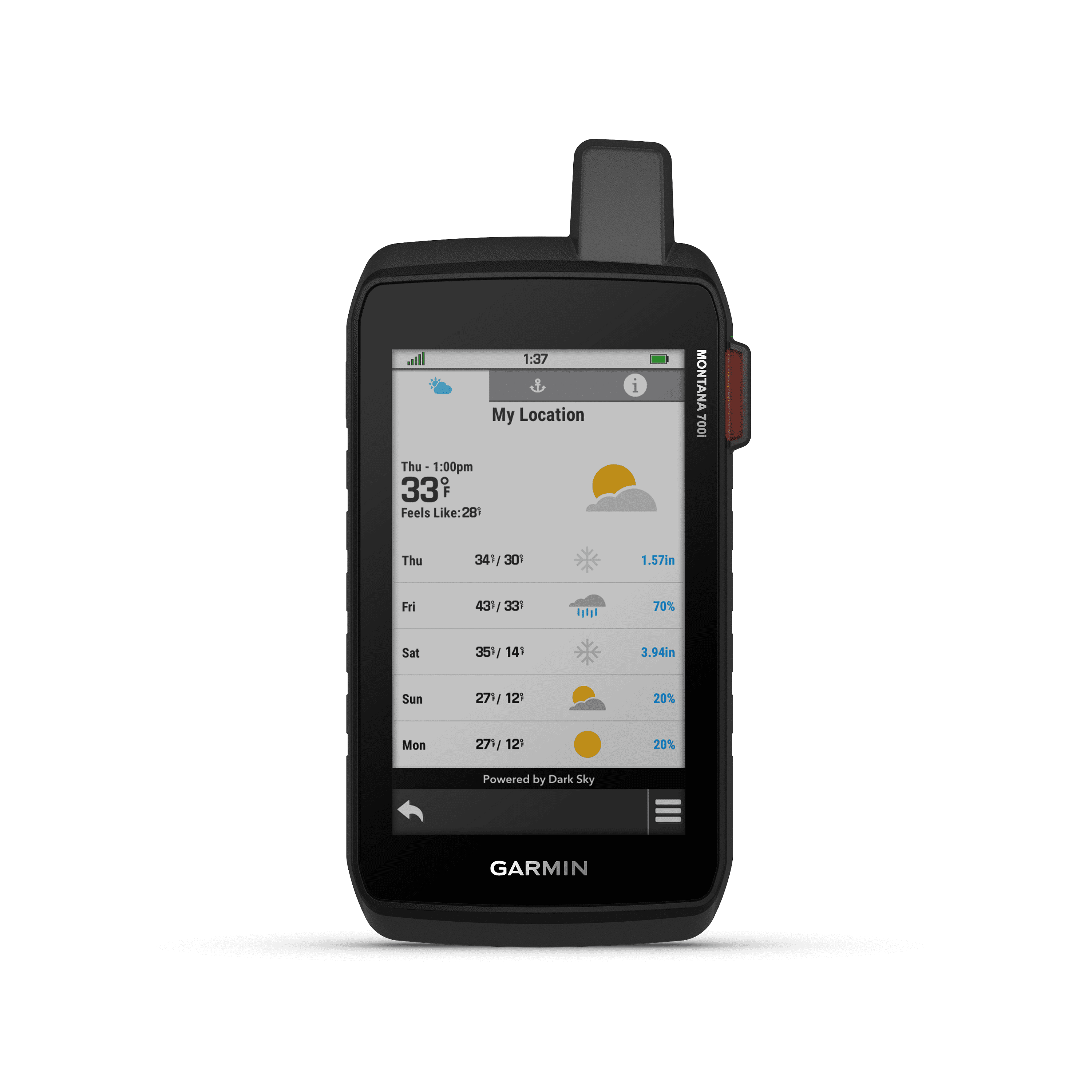 Garmin Montana 750i, Handheld Touchscreen Outdoor/Trail GPS with TOPO Maps (010-02347-00)