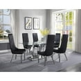 thumbnail image 2 of Acme Gianna Ivory PU & Stainless Steel Dining Chair (Set-2), 2 of 6
