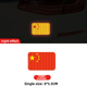 thumbnail image 3 of Pegatina creativa para carrocería de coche, fuerte reflejo, bandera roja de cinco estrellas, calcomanía 3D impermeable para protección de guardabarros, pegatina decorativa china, 3 of 5