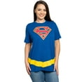 thumbnail image 2 of DC Comics Supergirl Superman Logo Hero Costume T-Shirt, Women's Plus, 2 of 7