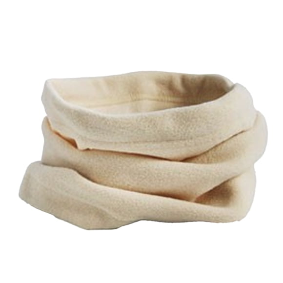 Bearachild Calentador de cuello a prueba de frío forro polar colores surtidos moda cuellos polaina espesar gran textura durabilidad pañuelo para ciclismo Suministros térmicos Beige Bearachild HA059437-09