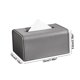 thumbnail image 3 of Fiudx Ofertas Del Día Caja De Pañuelos Para El Hogar, Sala De Estar, Mesa De Centro, Caja De Papel Innovadora, Caja De Pañuelos De Sensación Premium, Textura De Cuero, Accesorios Para El Hogar, Artíc, 3 of 6