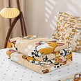 thumbnail image 5 of Erosebridal Cute Cartoon Corgi Dog Zipper Twin Comforter Sets with Fitted Sheet and 2 Pillowcases,Puppy Flower Paw Zipper Bedding Set For Boys,Reversible,4 Pieces, 5 of 7