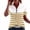 Brown, variant on GigrtiJin Summer Collared T Shirts for Womens Striped Zipper Short Sleeve Tops Dressy Casual Loose Going Out Short Sleeve Tops