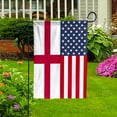 thumbnail image 4 of American England Flag English Friendship U.S.A Memorial Day Patriotic For Garden Flag, Double-Sided Decorative Outdoor Flag, Patriotic Polyester Yard Flag 12 x 18 in, 4 of 5