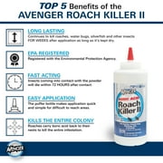Avenger Boric Acid Roach Killer II Powder 16-fl oz. ( 2-Pack)