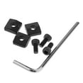 thumbnail image 4 of 3 uds tornillos de tuerca de bloqueo de guitarra herramienta de reparación de instrumentos reemplazo de tapa de guitarra resistente con llave de puent Negro Hugo Tuerca de bloqueo, 4 of 10