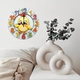thumbnail image 6 of Cute Yellow Bird Wall Clock Decorative Piece 10-Inch Silent Wooden Wall Clock, Battery Operated (AA Batteries Not Included), Artistic Home Decor, 6 of 7
