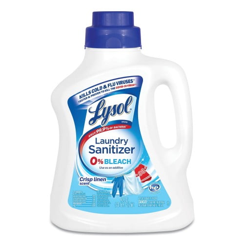 New Lysol Laundry Sanitizer, Liquid, Crisp Linen, 90 oz,Each