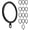 Black, variant on 14-Pack Metal Flat Curtain Rings with Eyelets, 1.5-Inch Inner Diameter, Fits Up to 1.25-Inch Curtain Rods, Black
