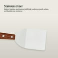 thumbnail image 5 of Clearance Sale! Homng Silver Spatula *1, Wooden Handle Ironing Cookie Spatula Square Tip Spatula Stainless Cake Spatula, 5 of 9