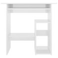 thumbnail image 2 of vidaXL Desk High Gloss White 80x45x74 cm Engineered Wood, 2 of 4