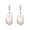 White, variant on YAMI Baroque Freshwater Pearl Earrings 9-10mm 925 Sterling Silver Dangle Drop Earrings with CZ Gift for Women
