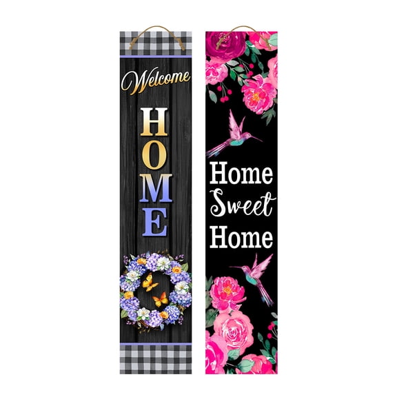 Briarwood Lane Spring Double Sided Reversible Pine Porch Leaner 47x9.5 Spring Dance For Spring Porch Leaner