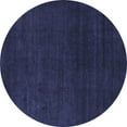 thumbnail image 1 of Ahgly Company Indoor Round Abstract Blue Modern Area Rugs, 3' Round, 1 of 4