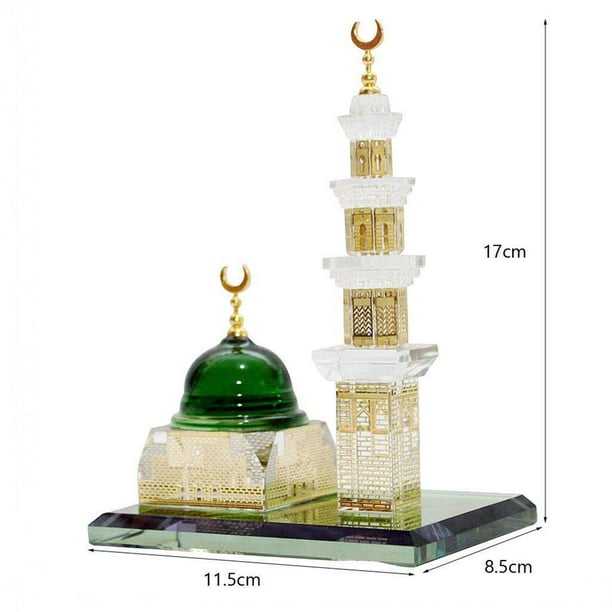 Mosque Statue Decor Miniature Muslim Kaaba Statue Decoration Ornament