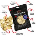 thumbnail image 3 of Nordic Catch Freeze Dried Cod Bites Seafood Snacks - Chips made from Wild Caught Icelandic Cod Fish - Healthy Dry Fish Snack, Rich in Omega 3 Fatty Acids, Protein Packed Keto Friendly Dried Fish Jerky, 3 of 5