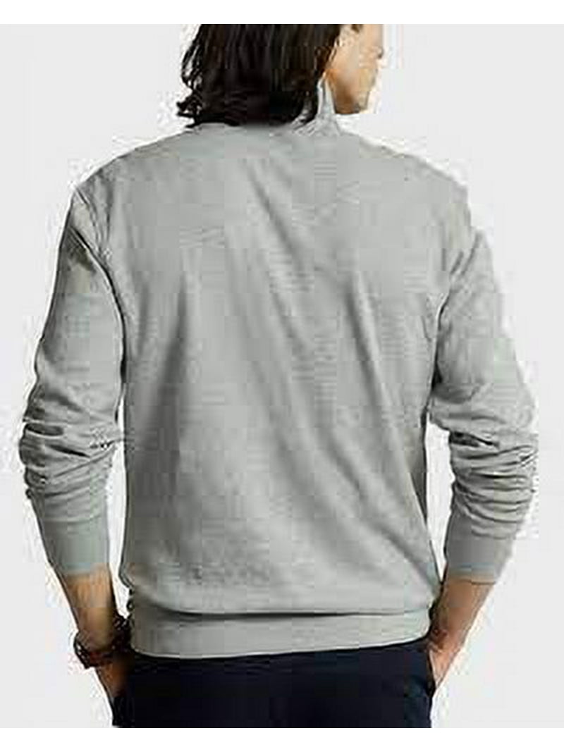 希少！USA製 RalphLauren モックネック スウェット グレー L USA製 ラルフローレン 100%コットン タートルネック カットソー