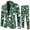 005 Green, variant on Men Long Sleeve Casual Button Christmas Printed Suit Jacket Two piece Set Holiday Festive Theme Funny Suits