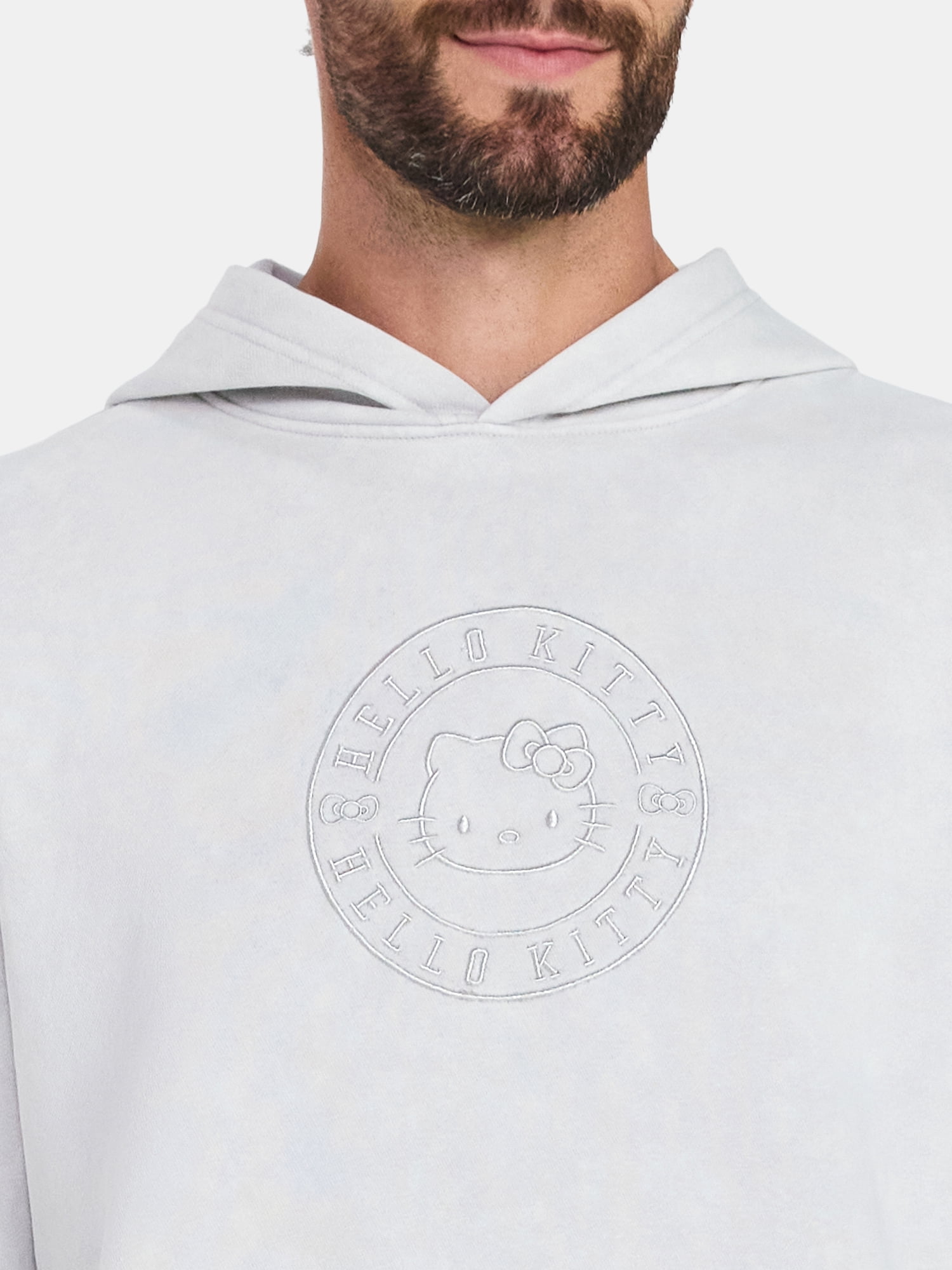 Hello Kitty, Men's & Big Men's Graphic Mineral Wash Hoodie, Sizes XS-5XL