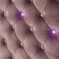thumbnail image 7 of Furniture of America Binah Fabric Tufted Twin Headboard with LED in Brown, 7 of 7