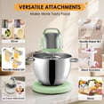 thumbnail image 5 of 8.4QT Commercial Stand Mixer 800W Aluminum Die Casting, Mixers Kitchen Electric Stand Mixer Metal Food Mixer with Stainless Steel 8L Bowl, Dough Hook, Whisk and Beater, Light Green, 5 of 10