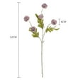 thumbnail image 3 of Purple Silk Pompon Mum Flowers - Realistic Chrysanthemum Stems for Wedding Arrangements, Party Decor & Home Floral Displays, 3 of 3