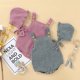 thumbnail image 4 of Worallymy Bebé Tejido Ropa Correa Chaleco Sombrero Conjunto Infan Mono Cap Gris 90cm Worallymy JD735813910, 4 of 6