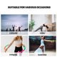 thumbnail image 3 of Pantalones de falda 2 en 1 de moda para mujer, transpirables, suaves, que absorben la humedad, Yoga de baile, 3 of 8