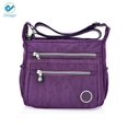 thumbnail image 2 of Deago Women's Shoulder Bags Casual Handbag Bag Messenger Cross Body Nylon Bags - Zipper Pocket (Purple), 2 of 5