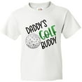 thumbnail image 3 of Inktastic Daddy's Golf Buddy with Golf Ball Youth T-Shirt, 3 of 5