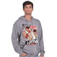 thumbnail image 3 of Street Fighter Rise and Grind Ryu Men Big & Tall Zip Hoodie Brisco Brands 5X, 3 of 5